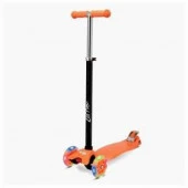 Самокат Zilmer "ZR-90" (3-х колёсн. свет., 57х24х90,5 см, алюм/пластм., до 50 кг, оранж.) - КОЛОРЛОН ВТД Новосибирск