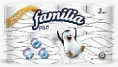 Familia Plus Белая (8шт) 2 слоя Туалетная бумага - КОЛОРЛОН ВТД Новосибирск