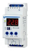 Реле контроля напряжения РН-111М (1ф, 16А) цифровая индикация - КОЛОРЛОН ВТД Новосибирск