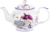Чайник "Лаванда" 24*14*15 см 1,1 л, в п/у, NEW BONE CHINA, высота без крышки - 10,7 см  420147 - КОЛОРЛОН ВТД Новосибирск