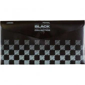 Папка-конверт на кнопке 260*140мм deVENTE "Total black" 3071339 непрозр.,чёрная с рис.,180мкм - КОЛОРЛОН ВТД Новосибирск