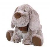 RL24017-20 Игрушка мягконабивная ТМ "Relana" Собака в шарфике, 20 см, в/п 20*15*15 см - КОЛОРЛОН ВТД Новосибирск