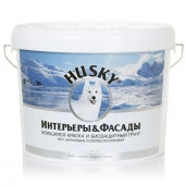 HUSKY Интерьеры и фасады – моющаяся краска и биозащитный грунт (10л) - КОЛОРЛОН ВТД Новосибирск