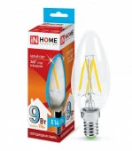 9W LED-СВЕЧА-deco 9Вт 230В Е14 4000К 1040Лм прозрачная IN HOME - КОЛОРЛОН ВТД Новосибирск