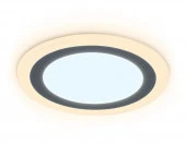 LED светильник с подсветкой DCR370 3W+3W 6400K/3000K 85-265V D105*28 - КОЛОРЛОН ВТД Новосибирск