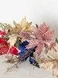 ***Цветы - 9127-19 Пуансетия  цветная 35см - КОЛОРЛОН ВТД Новосибирск