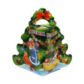 ***Подарочная коробка "Лиса-Снегурочка", сборная, 22 х 24 х 13.5 см   1813565 - КОЛОРЛОН ВТД Новосибирск