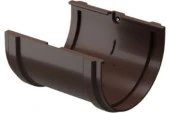 Döcke Соединитель желобов 120мм, Шоколад (RAL 8017) - КОЛОРЛОН ВТД Новосибирск