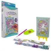 Т19039 1TOY ART Алмазная мозаика. Набор "Русалочка" в коробке 23х15х3 см - КОЛОРЛОН ВТД Новосибирск