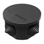 GreenEl Распред коробка D75мм, H40мм открытой установки чёрный IP44 GE41237-05 - КОЛОРЛОН ВТД Новосибирск