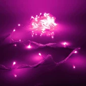 Гирлянда для дома 9,5м 100 ламп LED прозрач.пров.,8 реж, IP-20, Фиолетовый (возмож/соед) 725-0041 - КОЛОРЛОН ВТД Новосибирск