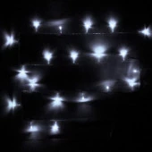 Гирлянда на бат 2,2м 20 ламп LED от 2*АА, прозрач.провод, IP-20, Белый 196-251 - КОЛОРЛОН ВТД Новосибирск