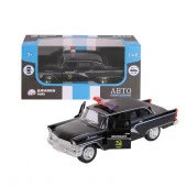 1200083ТМ "Автопанорама" Машинка металлическая "Милиция", 1:48, цвет черный, инерция, в/к 14*5,5*6,6 - КОЛОРЛОН ВТД Новосибирск