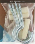 Крюк-шуруп Zn 4,5х50/80 в компл. c дюбелем MULTI 10x40 (4 шт.) - КОЛОРЛОН ВТД Новосибирск