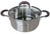 Кастрюля c крышкой, 20*9,5 см, 2,9 л, нерж. сталь, Toffee, Es, TOFL20BE101 - КОЛОРЛОН ВТД Новосибирск