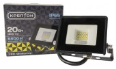 20W Прожектор КРЕПТОН LED IP65 черный 6500K - КОЛОРЛОН ВТД Новосибирск