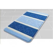 Коврик для ванной комнаты ZALEL SILVER 60*100 1-пр BLUE - КОЛОРЛОН ВТД Новосибирск
