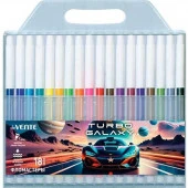 Фломастеры 18цв. deVENTE "Turbo Galaxy" 5082623 невент.колп.,пластик.блист. - КОЛОРЛОН ВТД Новосибирск