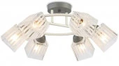 Люстра TR303282/6 WH/GR/CL белый/серый/прозрачный E27/6 max 60W D520х250 Д - КОЛОРЛОН ВТД Новосибирск
