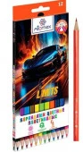 Карандаши пластик. 12цв. ATTOMEX "No Limits" 5022634 шестигр.,М,гриф.2,65мм,к/к - КОЛОРЛОН ВТД Новосибирск