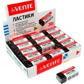 Ластик deVENTE 4070711 черный, синт. каучук, 39,5*17,5*11,5мм dust-free, к/к - КОЛОРЛОН ВТД Новосибирск