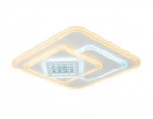 FA255 Потолочный светильник с хрусталем FA255 WH белый LED 118W 500*500*80 ПДУ  Ил Ил - КОЛОРЛОН ВТД Новосибирск