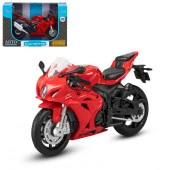 JB1251504 ТМ "Автопанорама" Мотоцикл металл. 1:18 SUZUKI GSR-R1000,кра,своб.ход,9,2 х 4,5 х 14 см - КОЛОРЛОН ВТД Новосибирск
