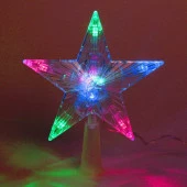 Фигура светодиодная ЗВЕЗДА ДЛЯ ЁЛКИ 10 ламп LED, 16 см, Мультицвет - КОЛОРЛОН ВТД Новосибирск