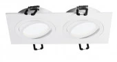 ***Точка WOLTA WDL-GU5.3/01W-02 IP20 GU5.3 двойной Белый ALTO 175x92x22 - КОЛОРЛОН ВТД Новосибирск