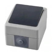 Stekker Переключатель 1 кл. IP54 10А серый/графит PSW10-112-54 - КОЛОРЛОН ВТД Новосибирск