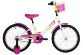Велосипед NOVATRACK 20" TWIST белый, тормоз нож, крылья корот, защита цепи, корзина - КОЛОРЛОН ВТД Новосибирск
