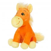 RL25012-19 Игрушка мягконабивная ТМ "Relana" Лошадка оранжевая, 19 см, в/п 19*13*14 см - КОЛОРЛОН ВТД Новосибирск