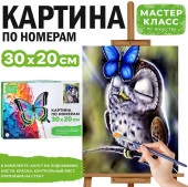 MKR3020-57 Набор для рисования "Картина по номерам 30х20 см. Совушка" - КОЛОРЛОН ВТД Новосибирск