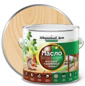 Масло для террас и деревянных полов Здоровый Дом бесцветное 1,8л Л-С - КОЛОРЛОН ВТД Новосибирск