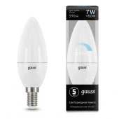 ***7W Led диммер Gauss 103101207-D Свеча-dim E14 4100К - КОЛОРЛОН ВТД Новосибирск