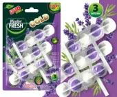 ***Master FRESH подвесной блок для унитаза DUO EFFECT 1200 смываний 5в1 формула GOLD ЛАВАНДА, 3шт - КОЛОРЛОН ВТД Новосибирск