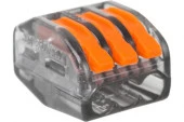 Rexant 06-0204-B10 (10шт.) клемма (рычаг) 3-ая (0,08-4 мм2), 400В, 32А - КОЛОРЛОН ВТД Новосибирск