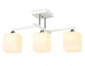 Люстра TR303113/3 WH/CH/FR белый/хром/белый матовый E27/3 max 40W 490*260*290 - КОЛОРЛОН ВТД Новосибирск