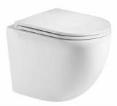 Унитаз Calypso подвесн 535*360*360мм, торнадо ультратихий, левый, крышка CS74UQ-OKS-M - КОЛОРЛОН ВТД Новосибирск