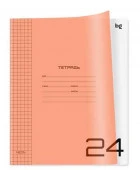 Тетрадь 24л., клетка BG "UniTone. Neon", пластиковая обложка, неон оранжевый 383159 - КОЛОРЛОН ВТД Новосибирск