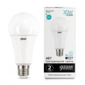 30W Gauss Elementary A67 30W 2360lm 4100K E27 LED - КОЛОРЛОН ВТД Новосибирск