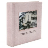 86640 Фотоальбом 100ф 15X21см, бум.карм.с мемо, книжн.пер-т, Time to travel86640/LM-6R100CPPBB - КОЛОРЛОН ВТД Новосибирск