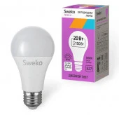 20W лампа Sweko 42 серия 42LED-A65-20W-230-6500K-E27 - КОЛОРЛОН ВТД Новосибирск