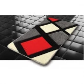 Коврик ZALEL 60*100 (1 пр) "DELUX" PALEDYEN TEKLİ КВАДРАТЫ РОМБ ТРАПЕЦИЯ ЗЛ - КОЛОРЛОН ВТД Новосибирск
