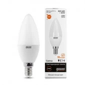 6W Led  Gauss 33116 Candle E14 2700K - КОЛОРЛОН ВТД Новосибирск