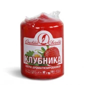079106 свеча ароматизированная  пеньковая 40х50 "клубника"  - КОЛОРЛОН ВТД Новосибирск