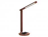 ***DE522 BR коричневый LED Настольная лампа с беспроводной зарядкой 3000-6400K 8W - КОЛОРЛОН ВТД Новосибирск