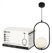 Подвес AURORA OVAL-G9-BL 1хG9 матовый плафон, черный корпус IN HOME - КОЛОРЛОН ВТД Новосибирск
