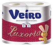 Veiro Luxoria  3 слоя 4 рулона Бумага туалетная - КОЛОРЛОН ВТД Новосибирск