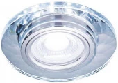 Точка S211 CL/WH хром/прозрачный MR16+3W(LED WHITE 4200K) - КОЛОРЛОН ВТД Новосибирск